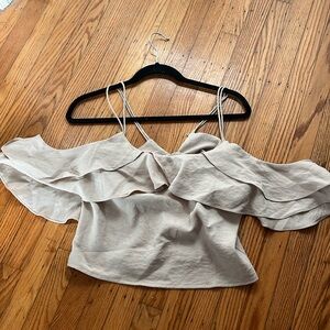 Top with flowy sleeves